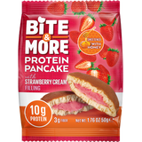 Bite & More Protein Pancake 50g Erdbeer-Sahne-Pfannkuchen (12er-Packung)