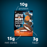 Bite and More Protein Cocoa Pancake - Cookies and Cream Pancake (50g x 12 Pieces)