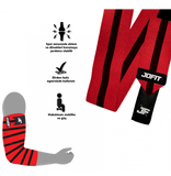 Jofit Elbow Wraps Dirsek Bandajı Kırmızı Siyah