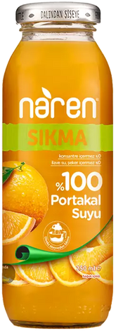 Naren Sıkma %100 Portakal Suyu - 250ml