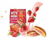 Bite & More Protein Pancake 50g Erdbeer-Sahne-Pfannkuchen (12er-Packung)