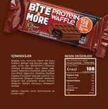 Bite & More Protein Waffle Choco Rush - Çikolata Kreması Dolgulu 12 Adet x 50 gram
