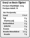 Nutrever Pure Creatine Monohydrate 250g Aromasız Toz Kreatin Monohidrat