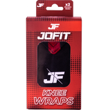 Jofit Knee Wraps Siyah - Kırmızı