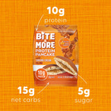 Bite and More Proteinli Caramel Cream Pancake 50g x 12 Adet - Karamelli Pankek