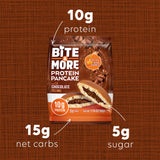 Bite & More Protein Pancake 50g Çikolata Kremalı Pankek (12li Kutu)
