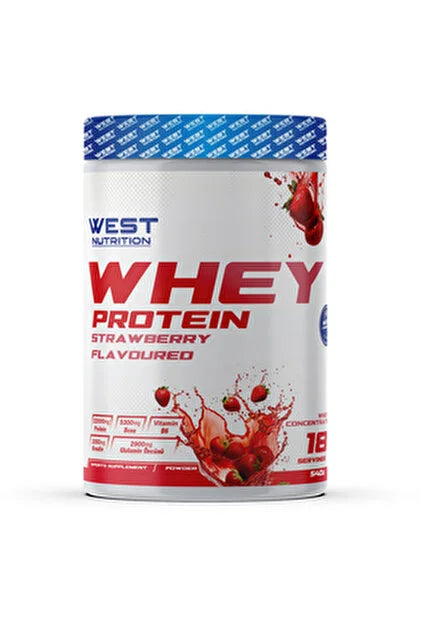 West Whey Protein Tozu 540g 18 Servis - Çilek Aromalı
