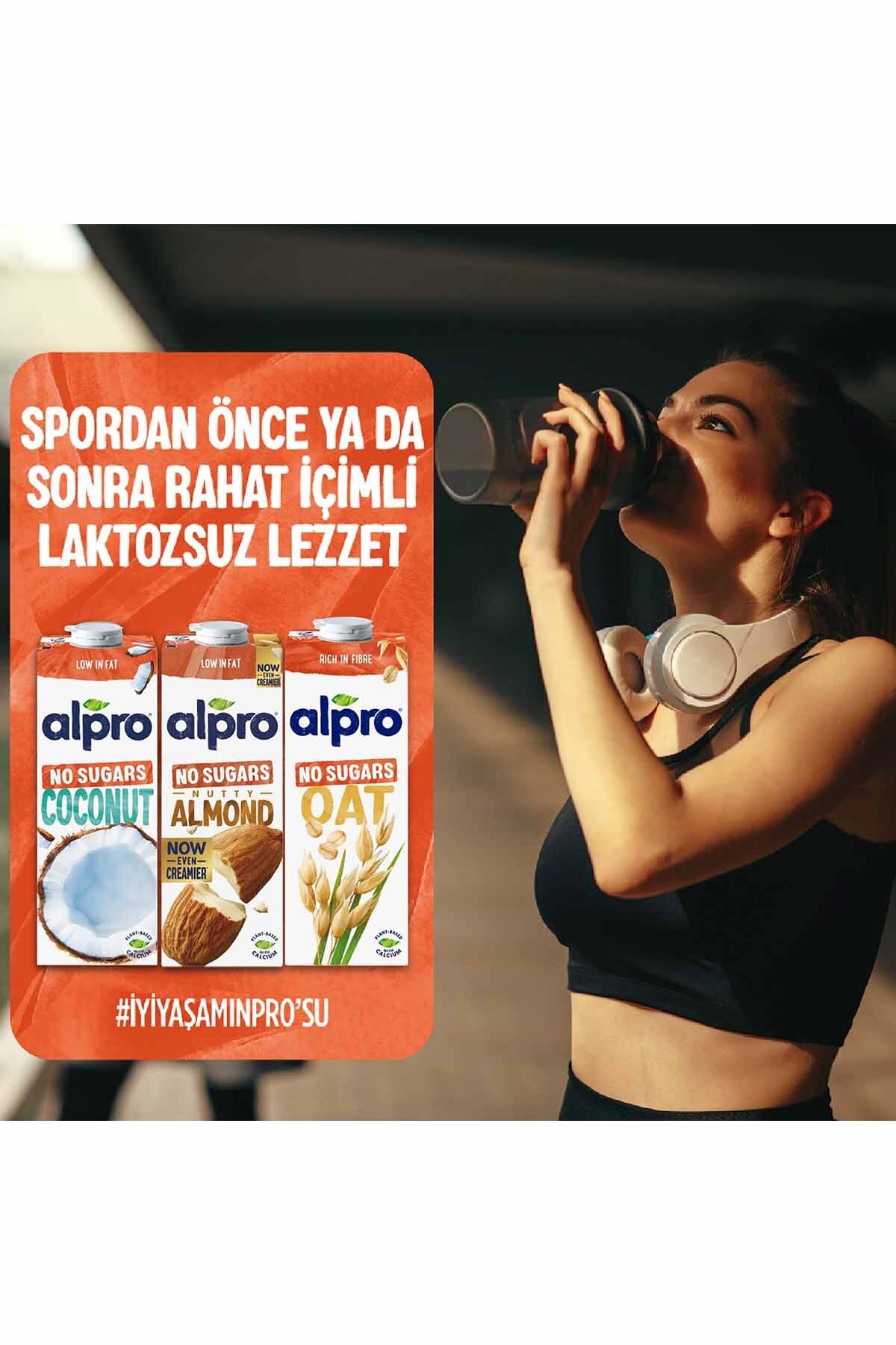 ALPRO Şekersiz Badem Sütü - 1 Litre