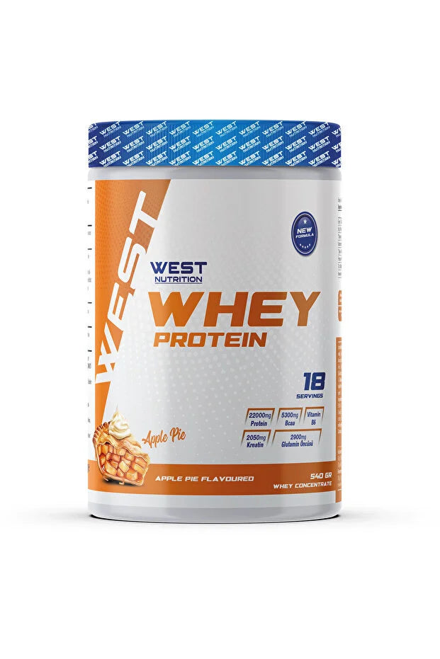 West Whey Protein Tozu 540g 18 Servis - Apple Pie Aromalı