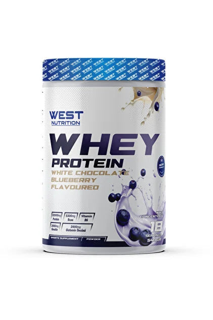 West Whey Protein Tozu 540g 18 Servis - Yaban Mersini ve Beyaz Çikolata Aromalı
