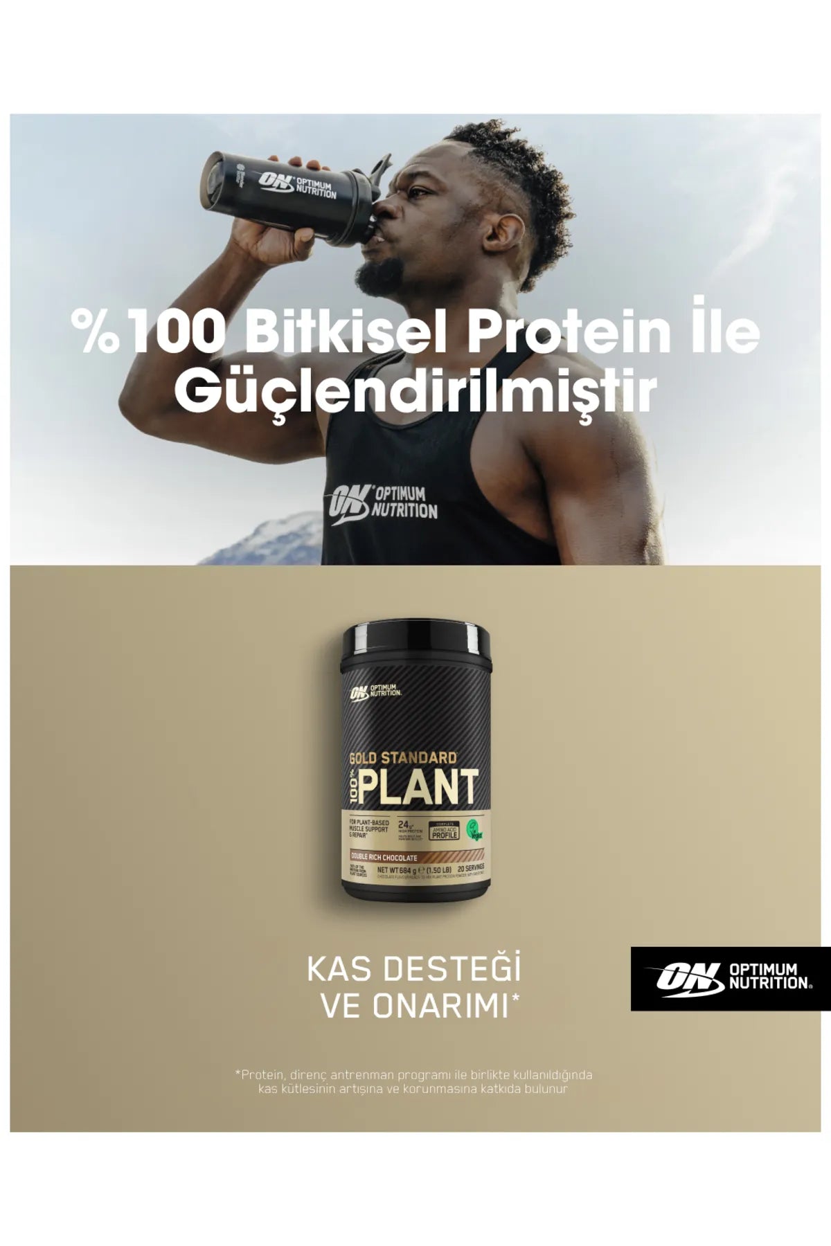 Optimum Nutrition Gold Standard Plant 684g Çikolatalı Vegan Protein Tozu