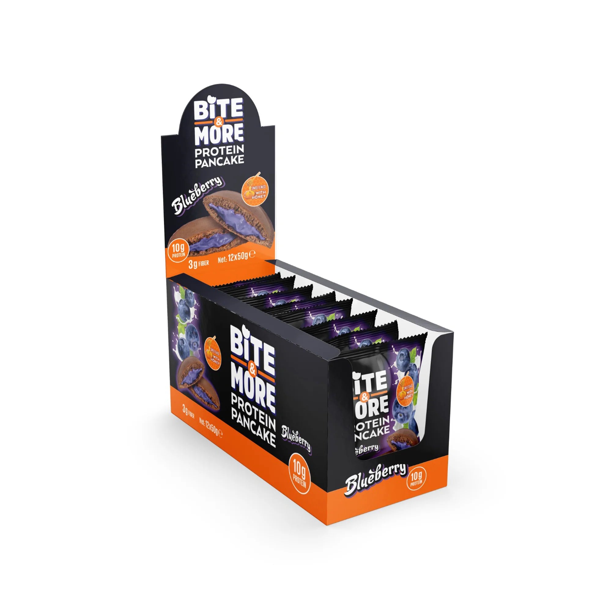 Bite & More Protein Pancake 50g Yaban Mersinli Pankek (12li Kutu) Ürün ana görseli