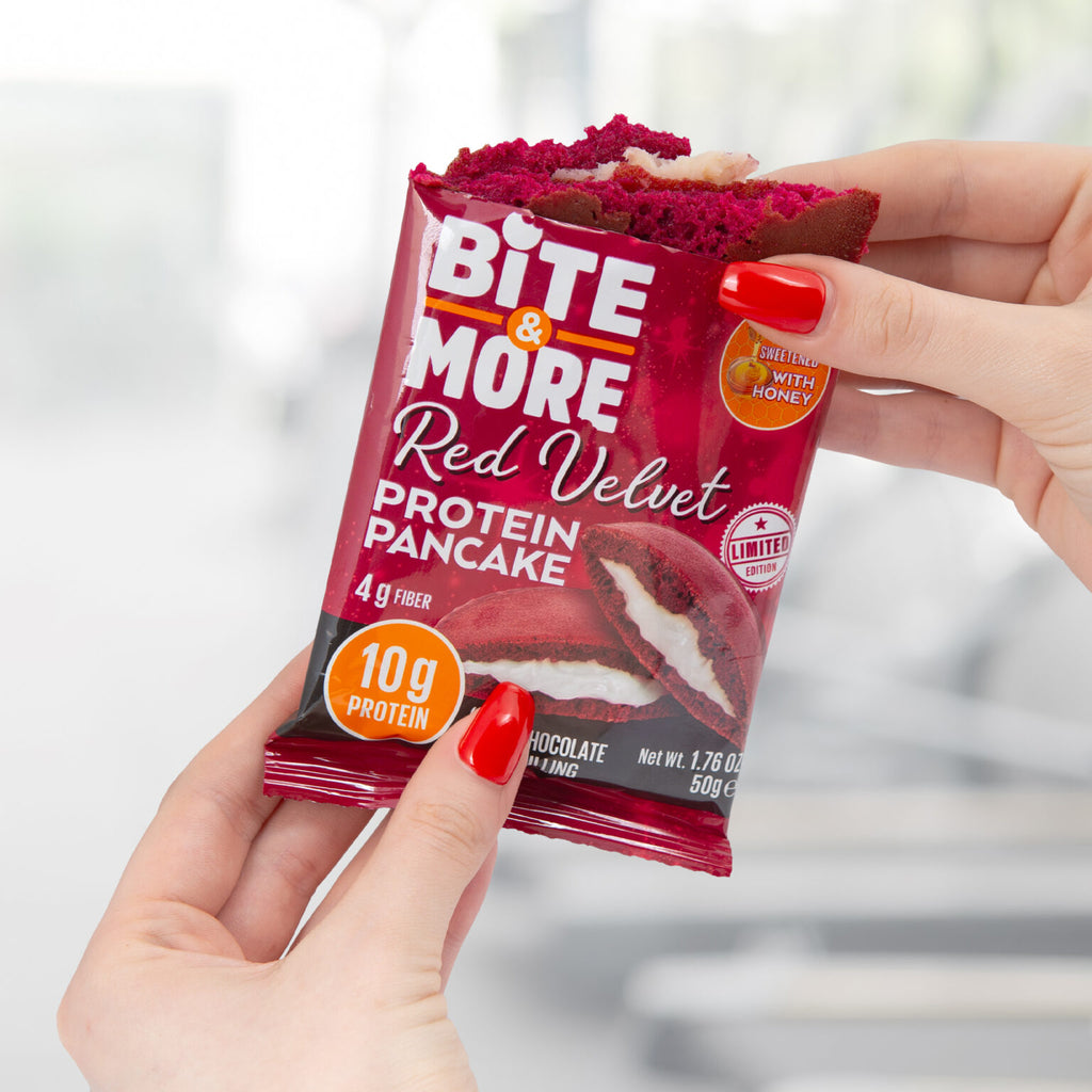 Bite & More Proteinli Pancake 50g Red Velvetli Pankek(Tekli)