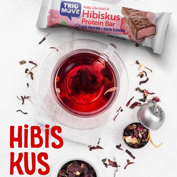 Trio Move %33 Protein Bar Hibiskus 1 Adet x 50 gram (Tekli)