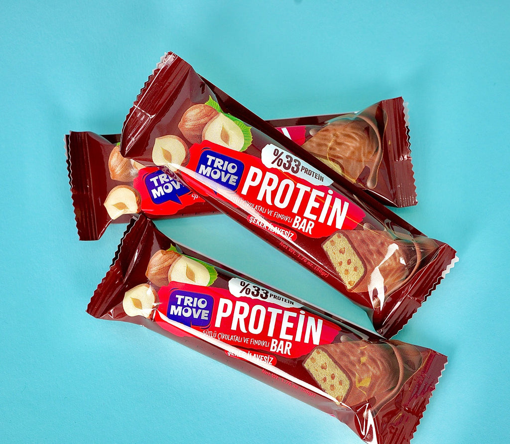Trio Move %33 Protein Bar 9'lu Kutu - Parçacıklı Fındık Bar