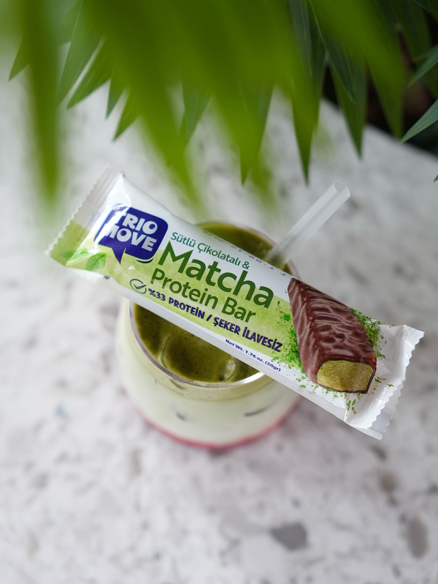 Trio Move %33 Protein Bar Matcha 1 Adet x 50 gram (Tekli)
