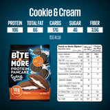 Proteinli Kakao Pancake 50 Gram 1 Adet - Cookies and Cream (Tekli Pancake)