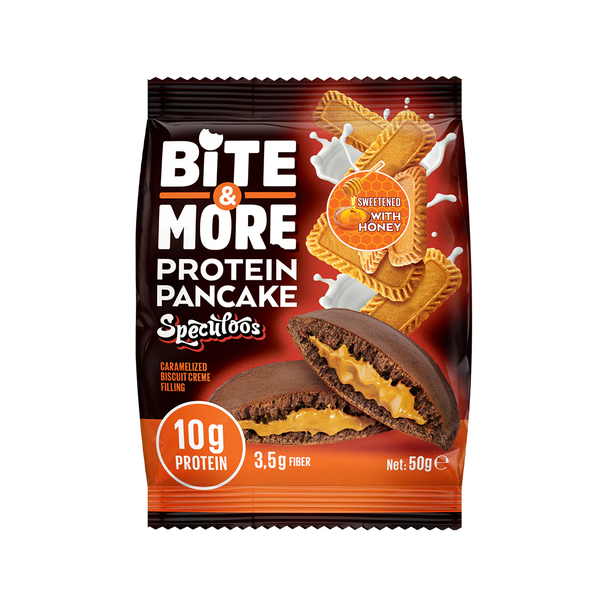Bite & More Proteinli Pancake 50g  Speculoos Kurabiyeli Pankek(Tekli) Ürün ana görseli