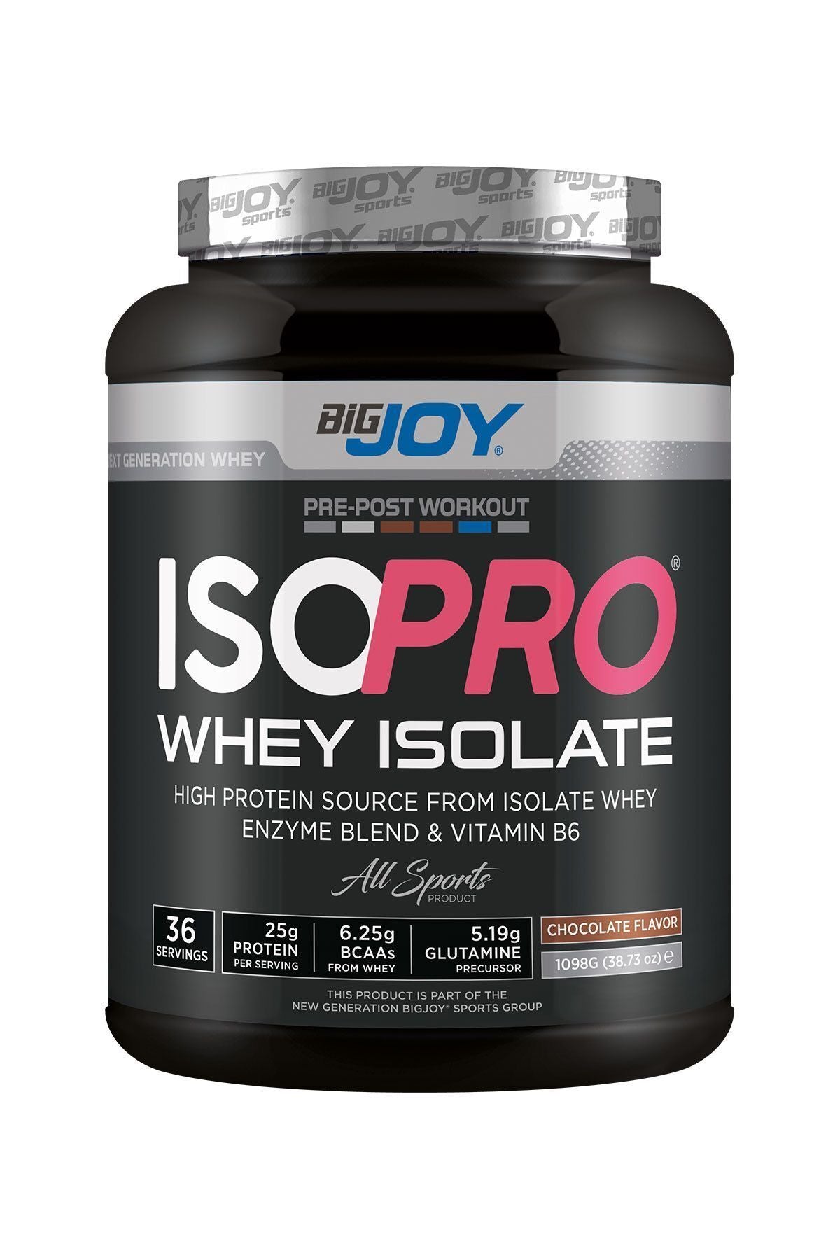 BigJoy ISOPRO Whey Isolate 1098g Çikolata Aromalı İzole Protein Tozu Ürün ana görseli