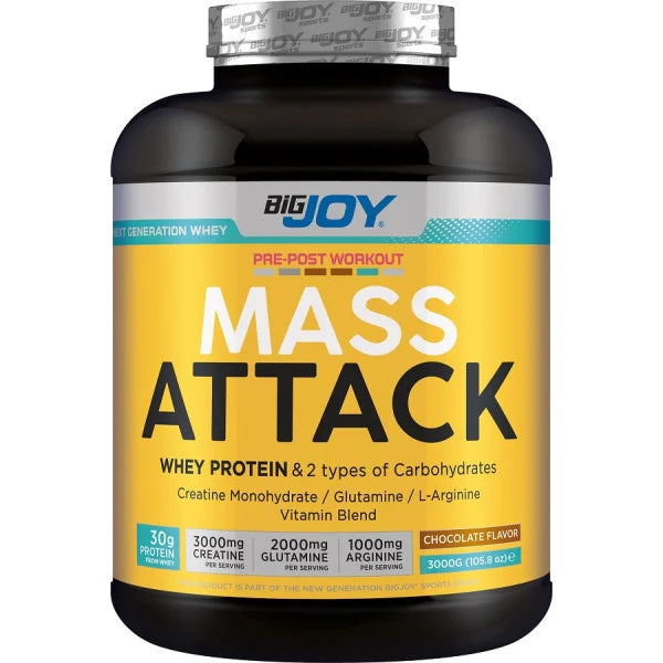 Bigjoy Sports Mass Attack Gainer 3000g Çikolata Aromalı Ürün ana görseli
