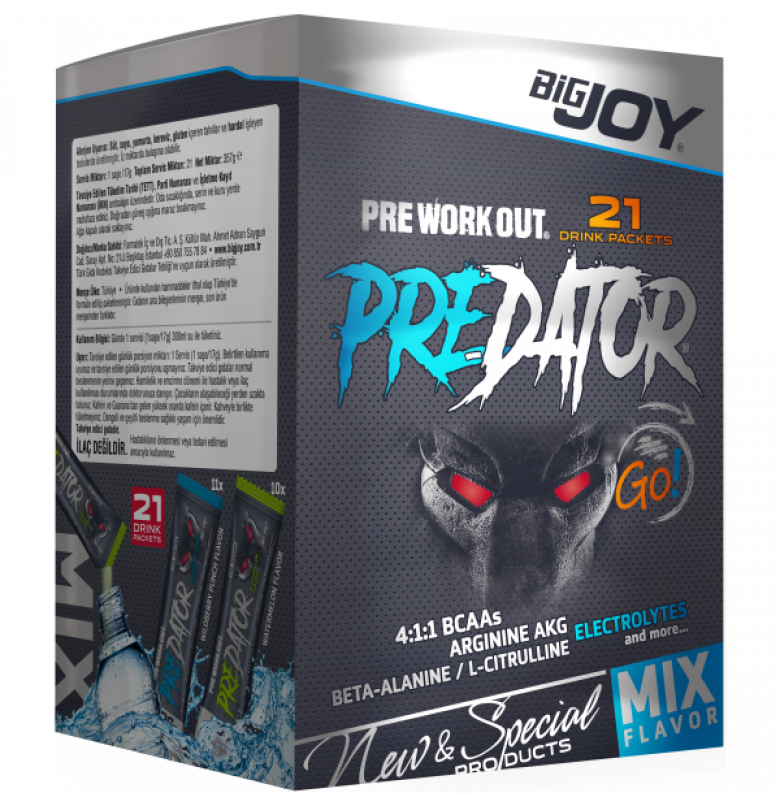 Bigjoy Predator Go! Mix Pre-Workout (21'li Kutu)