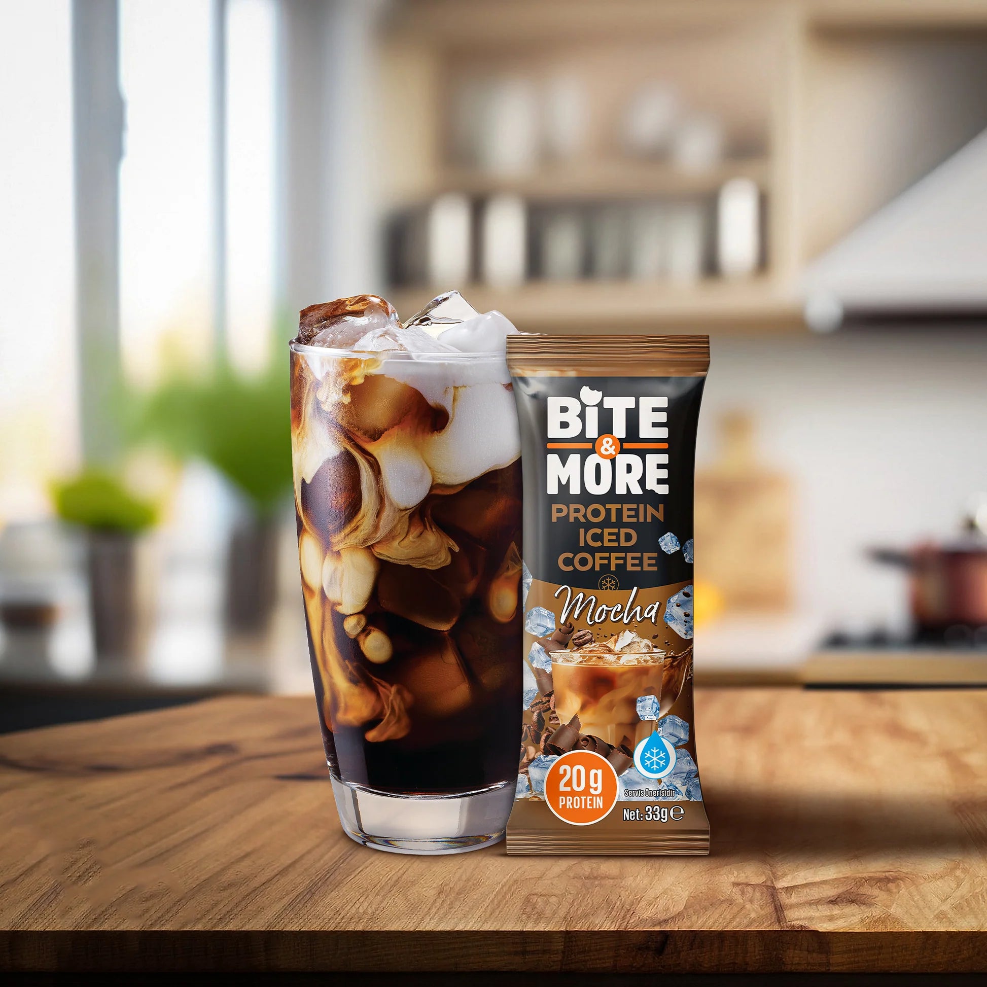 Bite & More Proteinli Soğuk Kahve Mocha 33g (Tekli)