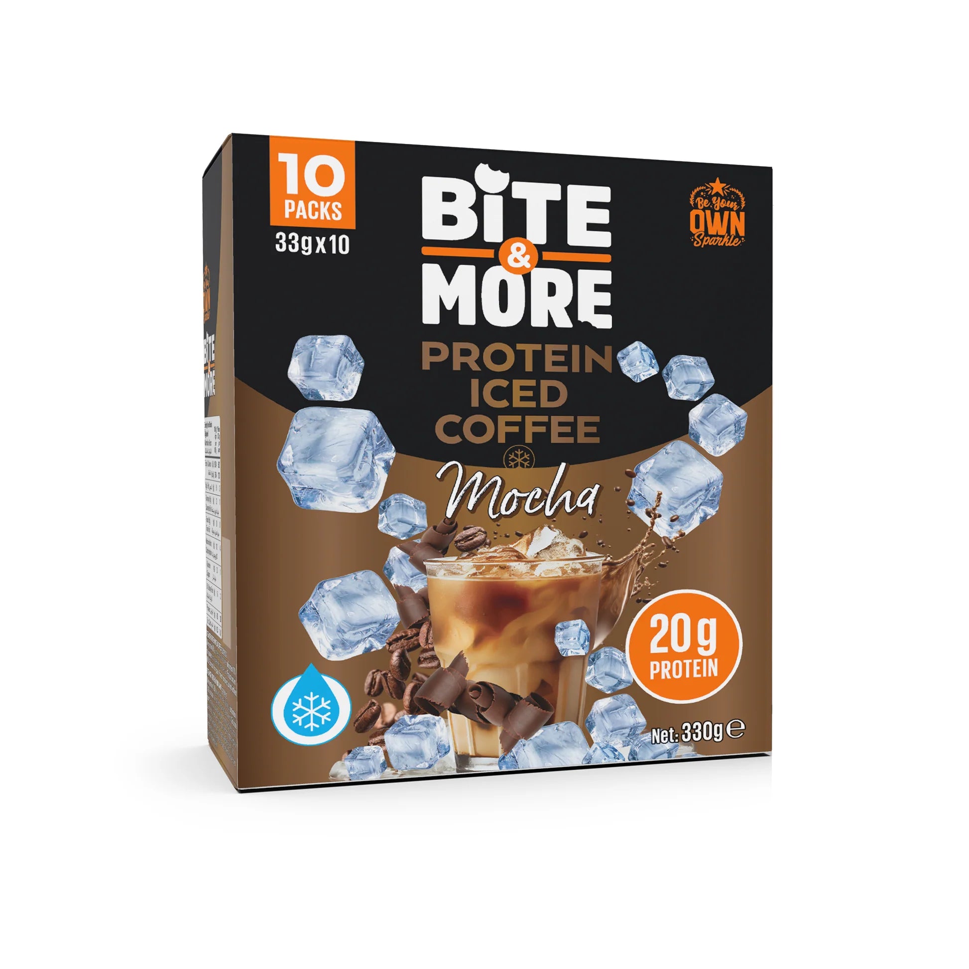 Bite & More Proteinli Soğuk Kahve Mocha 33g (10lu Kutu) Ürün ana görseli