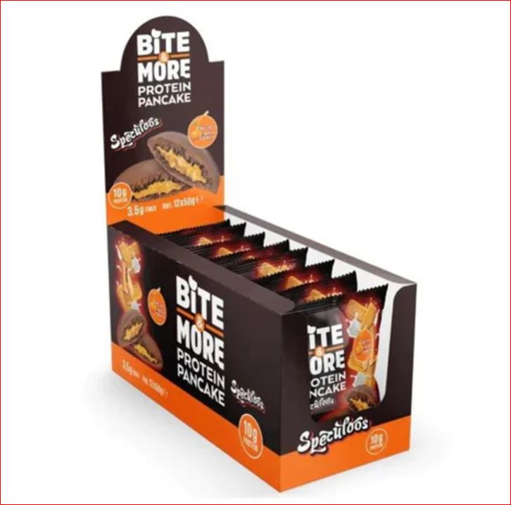 Bite & More Protein Speculoos Pancake 50g Kakao Karamel Bisküvi Pankek (12li Kutu) Ürün ana görseli