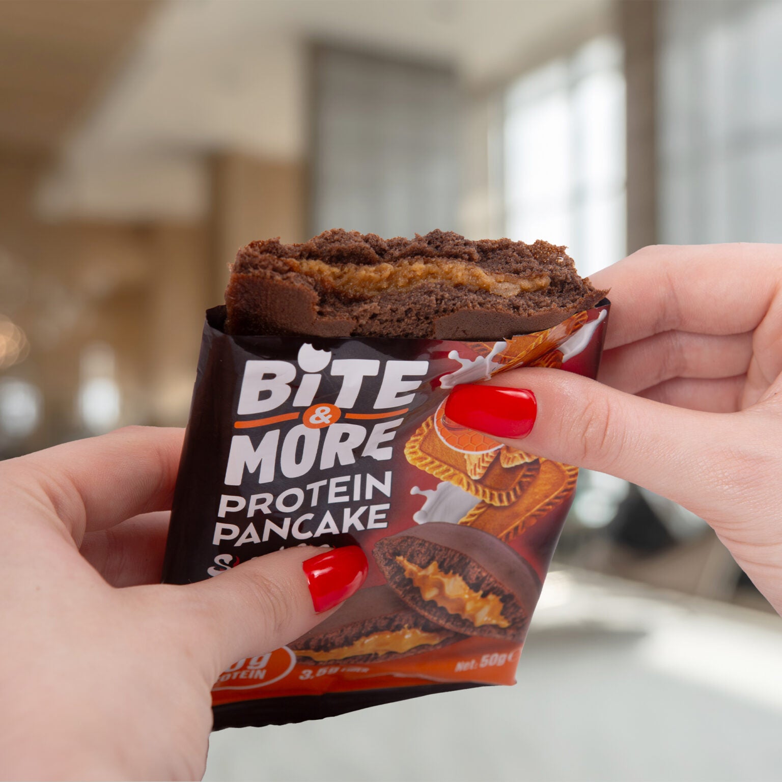 Bite & More Proteinli Pancake 50g  Speculoos Kurabiyeli Pankek(Tekli) Ürün ikincil görseli