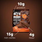 Bite & More Protein Pancake 50g Duble Çikolatalı Pankek (12li Kutu)