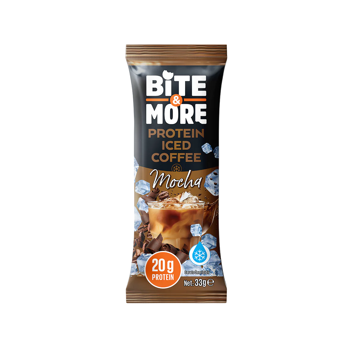 Bite & More Proteinli Soğuk Kahve Mocha 33g (10lu Kutu)