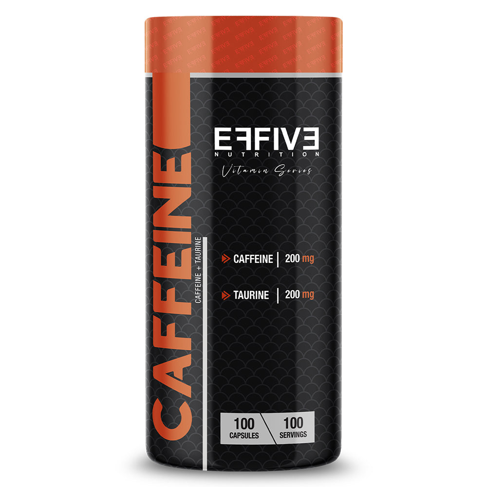 EFFİVE Caffeine 100 Kapsül Enerji Takviyesi (Kafein + Taurin)