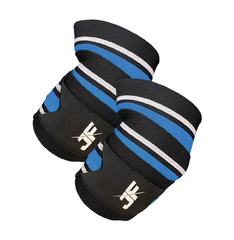 Jofit Weight Elbow Wraps Black Blue Main image