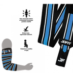 Jofit Ağırlık Dirsek Sargısı Elbow Wraps Siyah Mavi