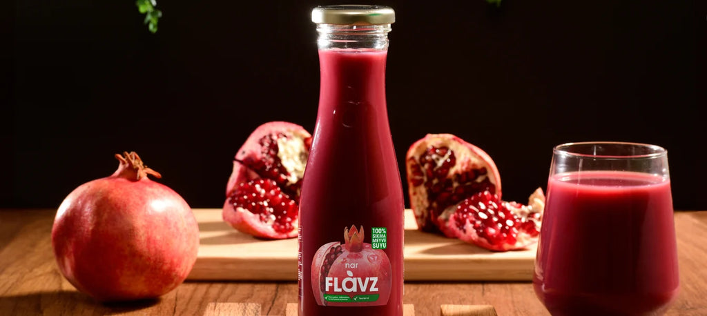 Flavz %100 Doğal Nar Sıkma Meyve Suyu - 250ml Cam Şişe