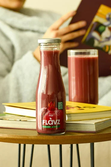 Flavz %100 Doğal Nar Sıkma Meyve Suyu - 250ml Cam Şişe