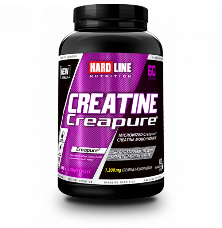 Hardline Creapure Kreatin Monohidrat Takviyesi 120 Kapsül