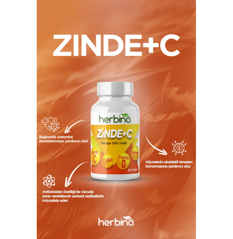 Herbina Zinde + C 1000mg 60 Tablet