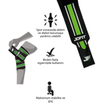 Jofit Knee Wraps Diz Bandajı Siyah Yeşil