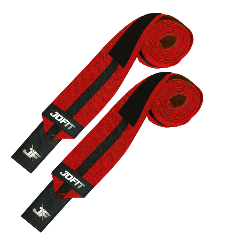 Jofit Knee Wraps Knee Bandage Red Black Secondary image