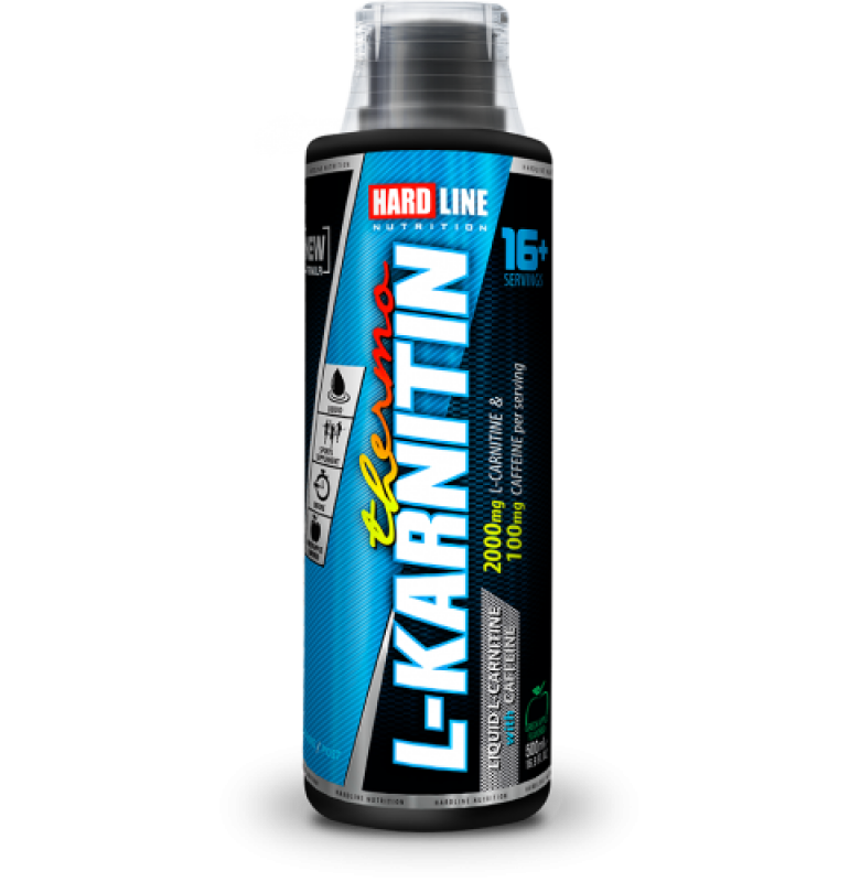Hardline Thermo L-Carnitine Likit 500 ml - Yeşil Elma (2000mg L-Karnitin)