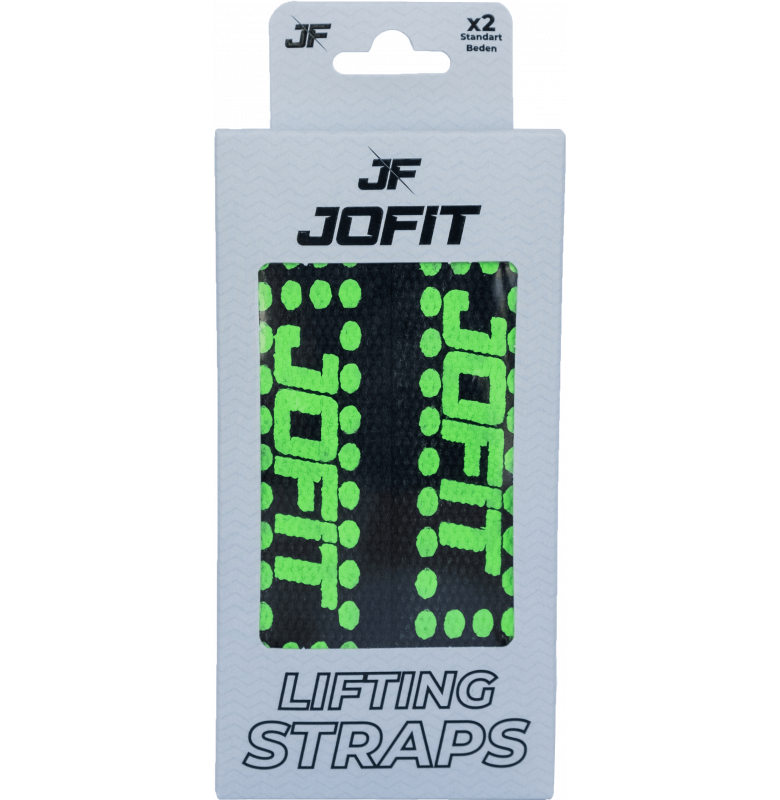 Jofit Lifting Straps Weight Lifting Belt Black Neon Green Main image