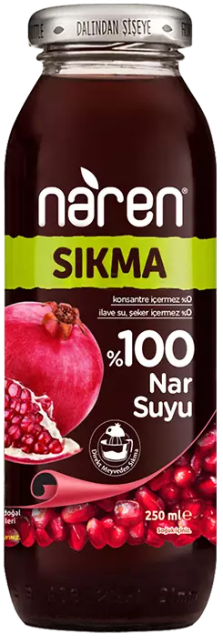 Naren Sıkma %100 Nar Suyu - 250ml