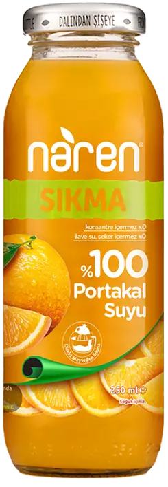 Naren Sıkma %100 Portakal Suyu - 250ml Ürün ana görseli