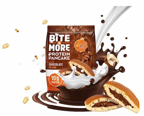 Bite & More Proteinli Pancake 50g Çikolatalı Pankek(Tekli)