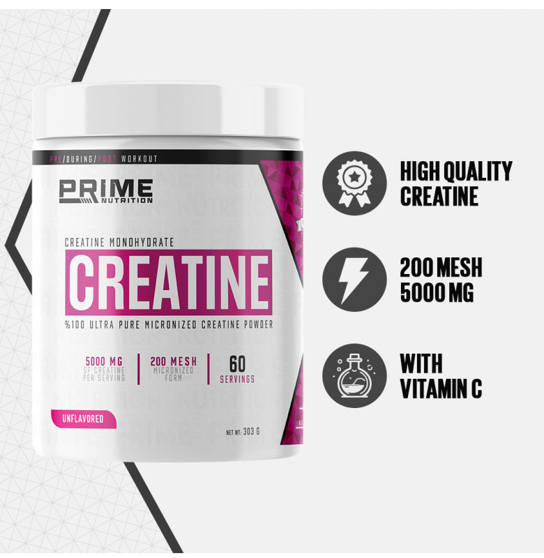 Prime Nutrition Creatine 303 gram - Aromasız Toz Kreatin Monohidrat Ürün ikincil görseli