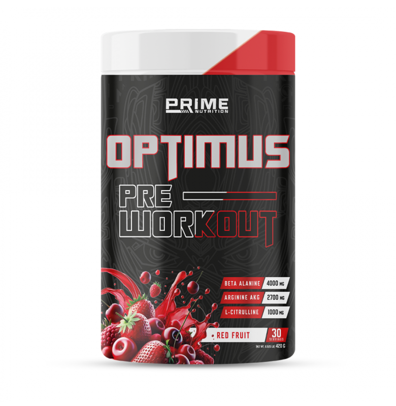 Prime Nutrition Optimus Pre-Workout 420g - Red Fruit Energy Main image