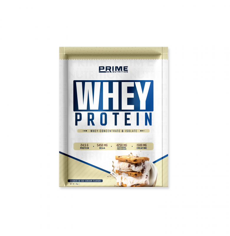Prime Nutrition Whey Protein Tozu 33g Kurabiye Dondurma Aromalı(Tekli)