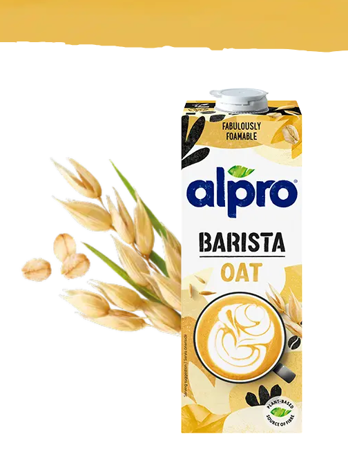 ALPRO Yulaf Barista Sütü 1 Litre - Laktozsuz Köpüren Yapı (Barista Serisi)