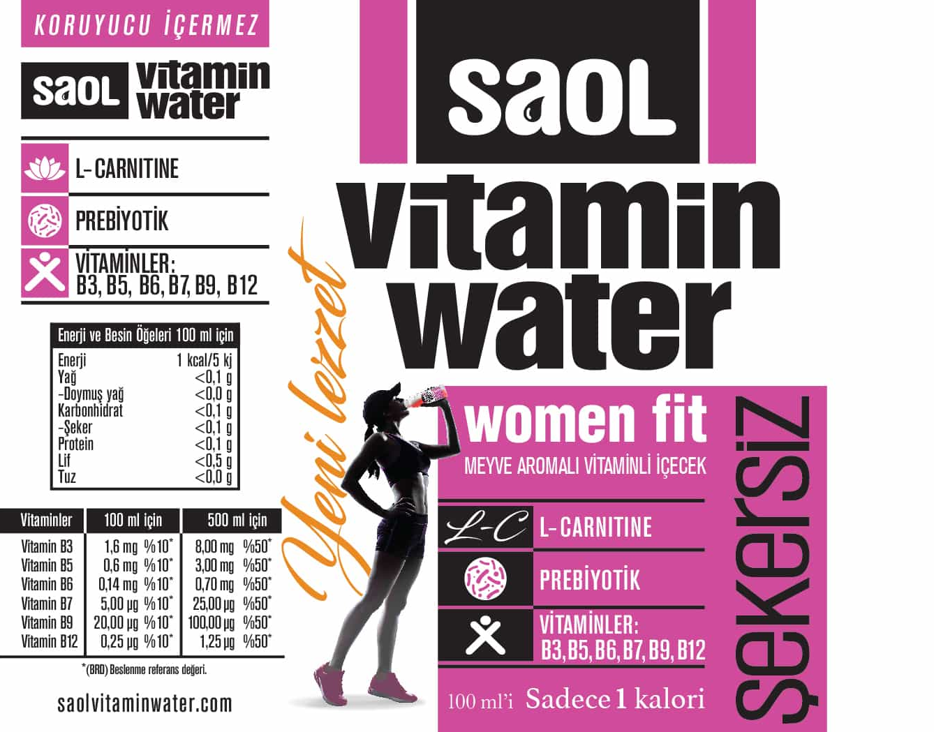 SAOL Vitamin Water Women Fit
